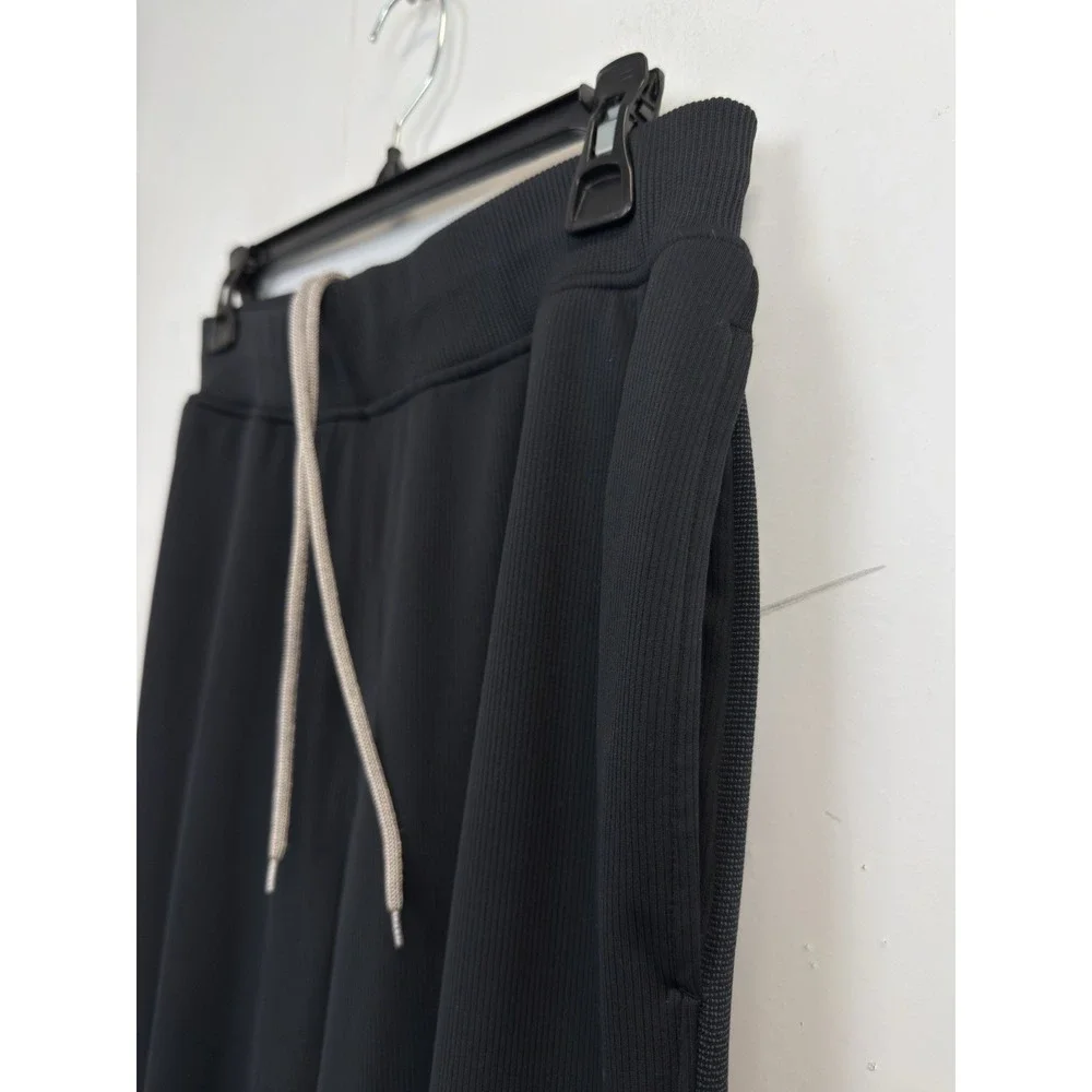 Under Armour Pants Women's M Tapered‎ Athletic Track Joggers Zip Ankles Black